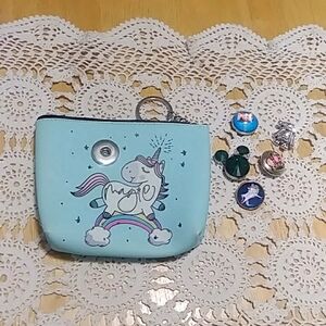 Snap Jewelry unicorn change purse with Snap Jewelry  Buttons